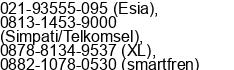 Nomor ponsel Tn. Arsally Sukresno di Jakarta Pusat