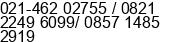 Nomor ponsel Tn. Dani S di BOGOR